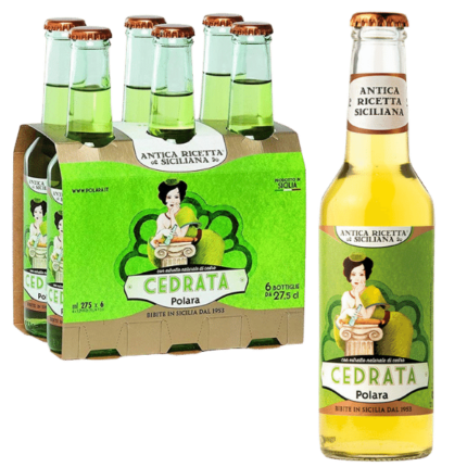 Bibita Cedrata da 27,5 cl Antica Ricetta Siciliana 6 pezzi