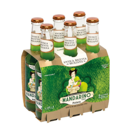 Bibita Mandarino Verde da 27,5 cl Antica ricetta Siciliana 6 pezzi