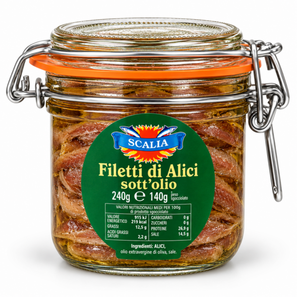 alici sott'olio 240 gr
