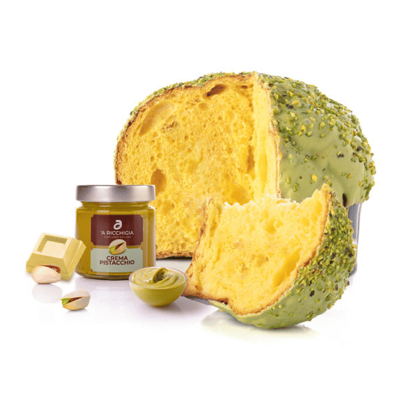 Panettone al Pistacchio più vasetto Panettone al Pistacchio più vasetto